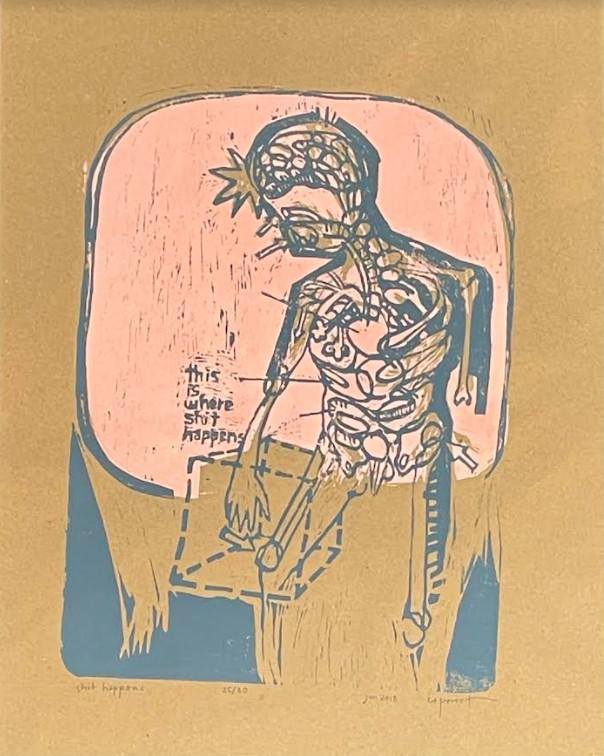 This Is Where The Shit Happens by Cecile Perret