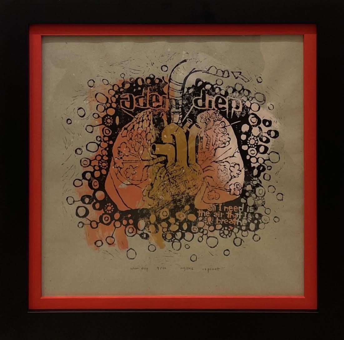 Adem Diep - (All I Need is the Air That I Breath) - Framed by Cecile Perret