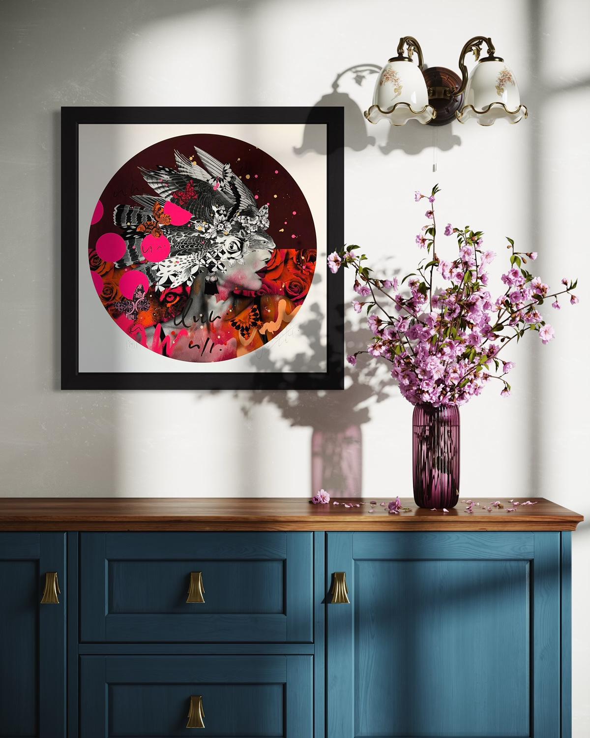 Lady Hawk - Framed by Olly Howe