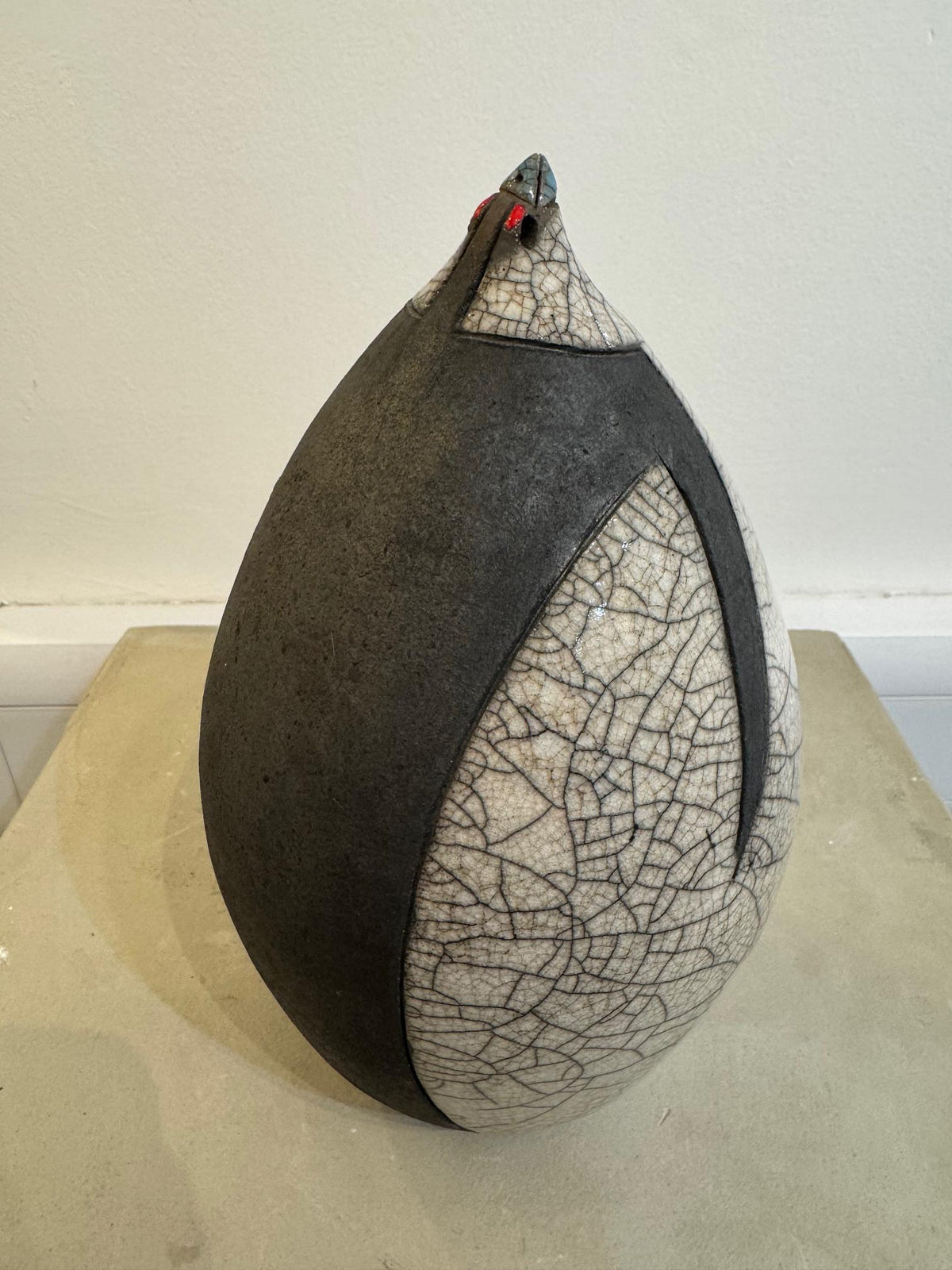 XL Raku Penguin by Art of Protest Gallery