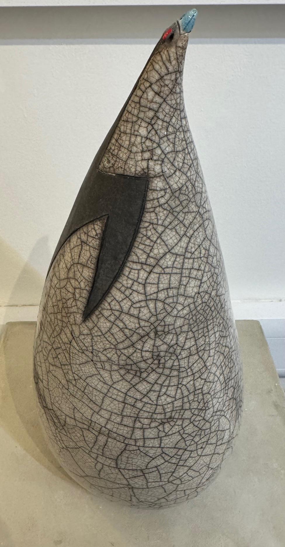 XXL Raku Penguin 1 by Art of Protest Gallery