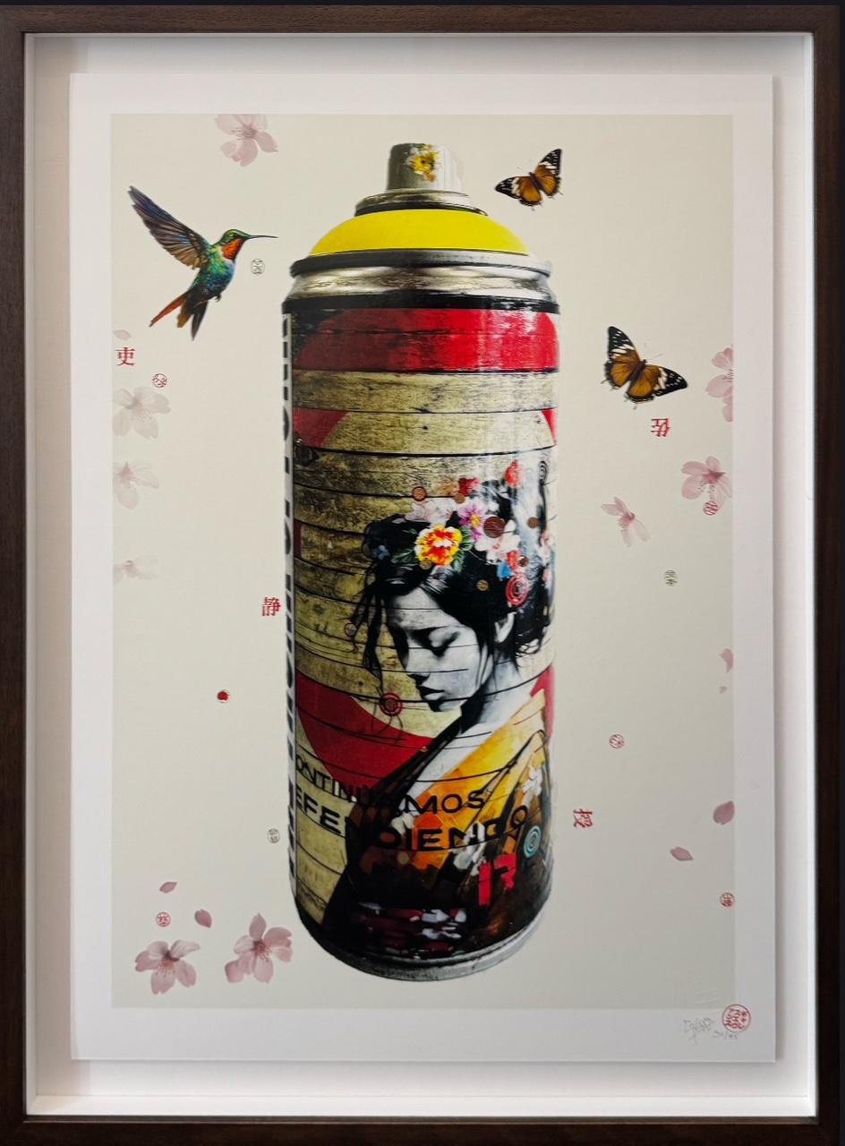 Golden Urban Can - Framed by Gareth Tristan Evans
