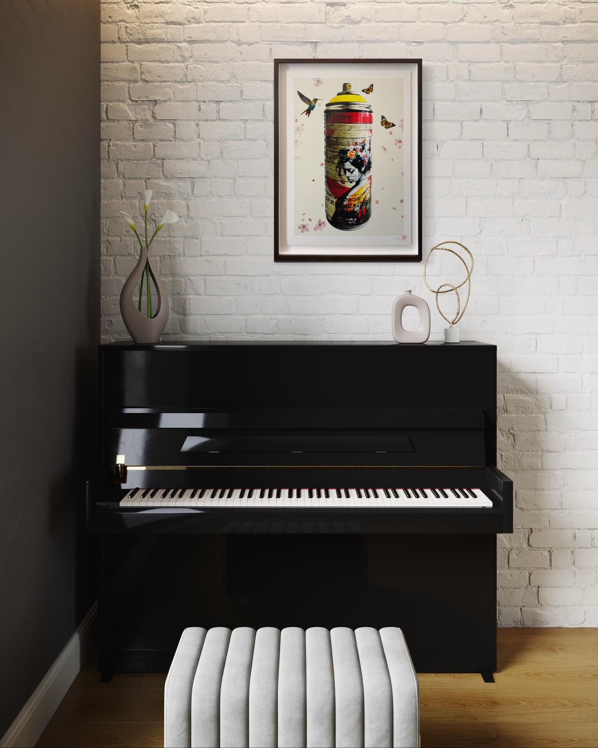 Golden Urban Can - Framed by Gareth Tristan Evans