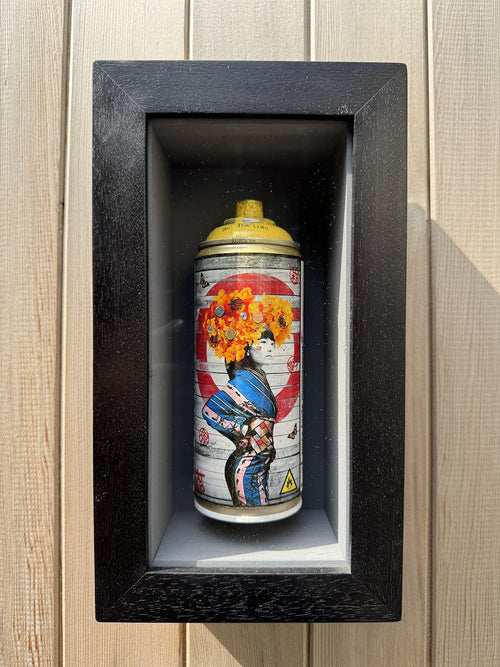 10FT & Lucid - Yellow Spray Can by Gareth Tristan Evans