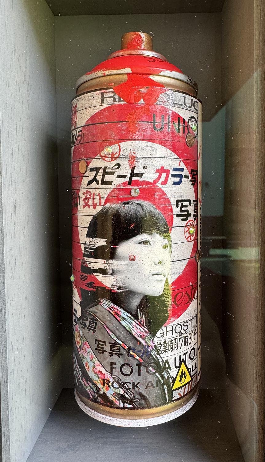The Long Fade - Red Spray Can by Gareth Tristan Evans