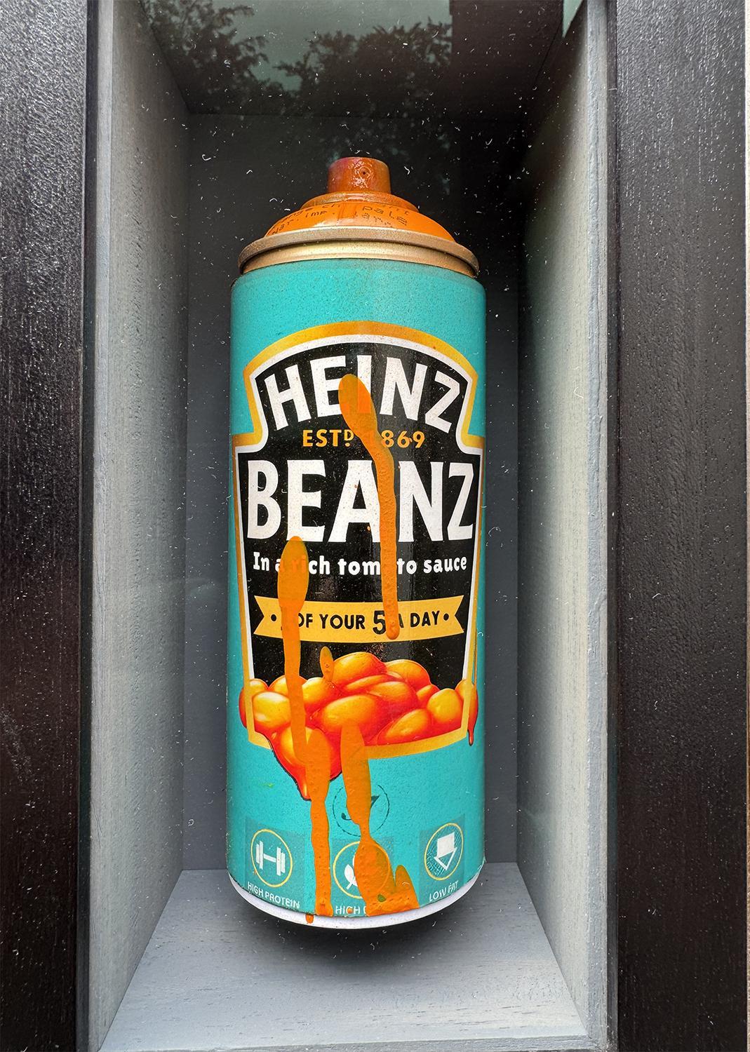 Heinz Beans - Orange Spray Can by Gareth Tristan Evans