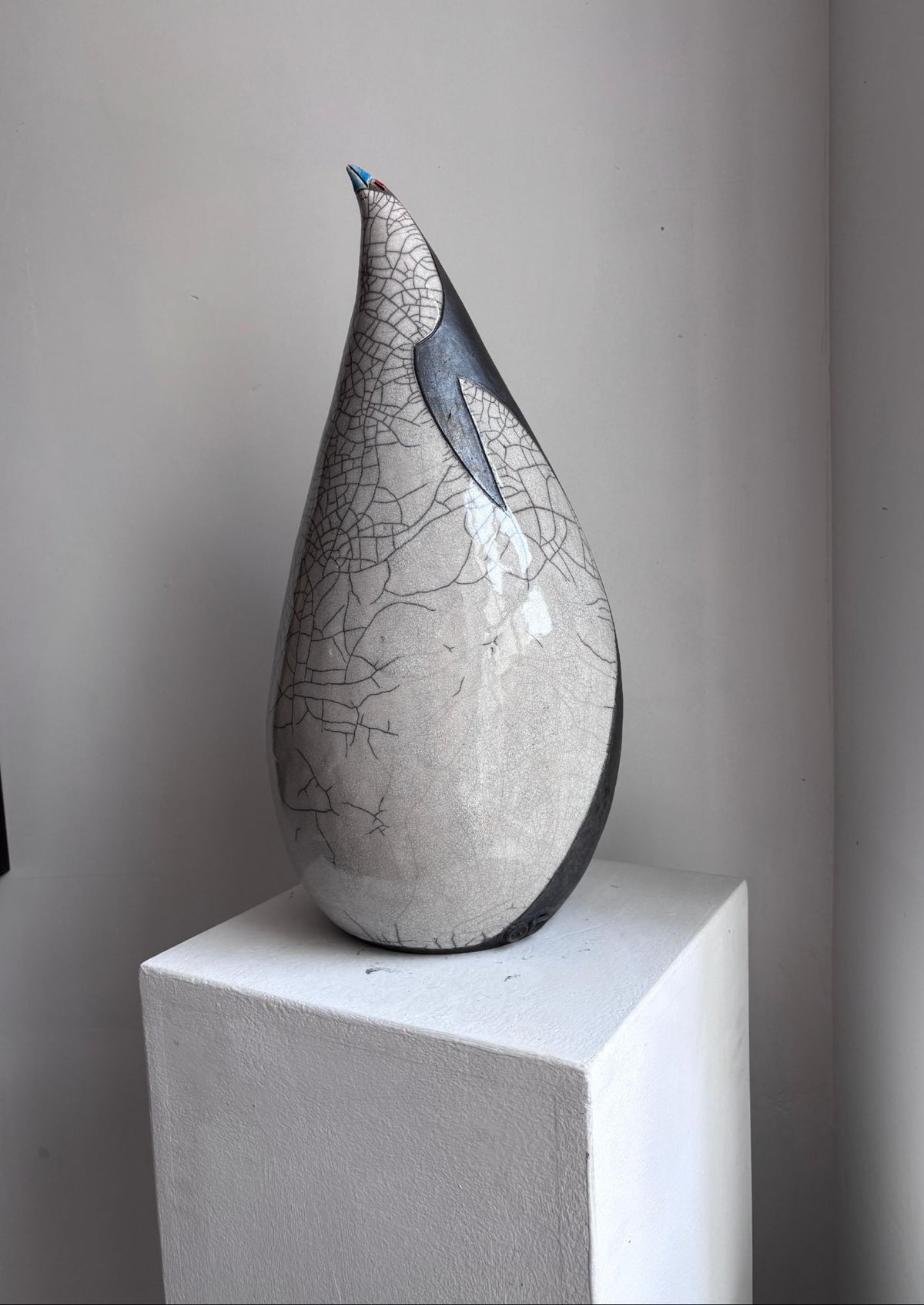 XXL Raku Penguin 2 by Art of Protest Gallery